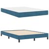 vidaXL Boxspringbett mit Matratze Dunkelblau 160 x 210 cm Stoff