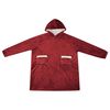 vidaXL Decken-Hoodie Bordeauxrot S Fleece und Flanell