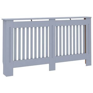 vidaXL Heizk&ouml;rperverkleidung Anthrazit 152x19x81,5 cm MDF