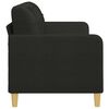 vidaXL 3-Sitzer-Sofa Schwarz 180 cm Stoff