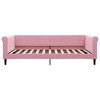 vidaXL Tagesbett Ausziehbar Rosa 100x200 cm Samt