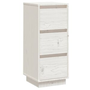 vidaXL Sideboard Wei&szlig; 32x34x75 cm Massivholz Kiefer