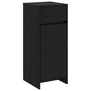 vidaXL Badezimmerschrank Schwarze Eiche 35 x 36,5 x 85 cm