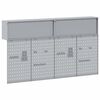 vidaXL Werkzeugschrank und Pegboard Set mit Regal 6 pcs Schwarz