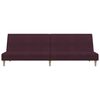 vidaXL Schlafsofa 2-Sitzer mit Fu&szlig;hocker Lila Stoff