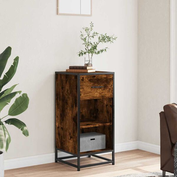 vidaXL Sideboard R&auml;uchereiche 35,5x35x76 cm Holzwerkstoff und Metall