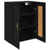vidaXL Wandschrank Schwarz Eichen-Optik 69,5 x 34 x 90 cm