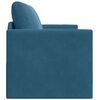 vidaXL Schlafsofa 110cm Blau Samt