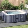 vidaXL Bodenfolie für Pools Hellgrau 274 x 274 cm Polyester-Geotextil