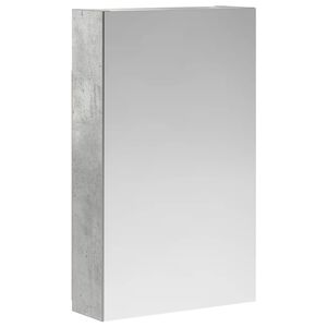vidaXL Badezimmerspiegelschrank mit Regal Beton Grau 30 x 10,5 x 50 cm