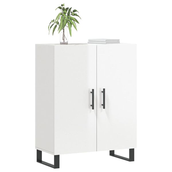 vidaXL Sideboard Hochglanz-Wei&szlig; 69,5x34x90 cm Holzwerkstoff