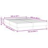 vidaXL Boxspringbett ohne Matratze Rosa 160x220 cm Samt