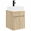 vidaXL Wandmontierter Waschbecken Vanity Sonoma-Eiche