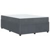 vidaXL Bettrahmen mit Matratze Dunkelgrau 160 x 200 cm Stoff