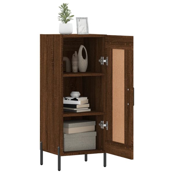 vidaXL Sideboard Braun Eichen-Optik 34,5x34x90 cm Holzwerkstoff