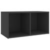 vidaXL 4-tlg. TV-Schrank-Set Grau Holzwerkstoff