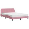 vidaXL Bett mit Matratze "Dover" Rosa 120x200 cm Samt