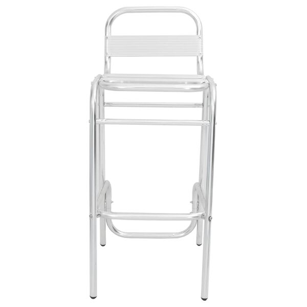 vidaXL Stapelbare Barhocker 2 Stk. Aluminium