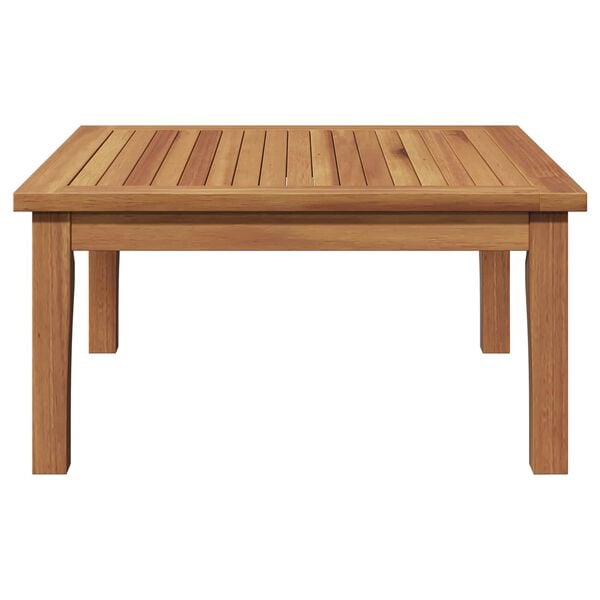 vidaXL Gartentisch Braun Massivholz Teak