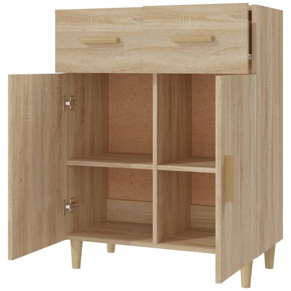 vidaXL Sideboard Sonoma-Eiche 69,5x34x89 cm Holzwerkstoff