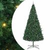 vidaXL Weihnachtsbaum mit dekorativen Lichterketten Gr&uuml;n 400 cm PVC