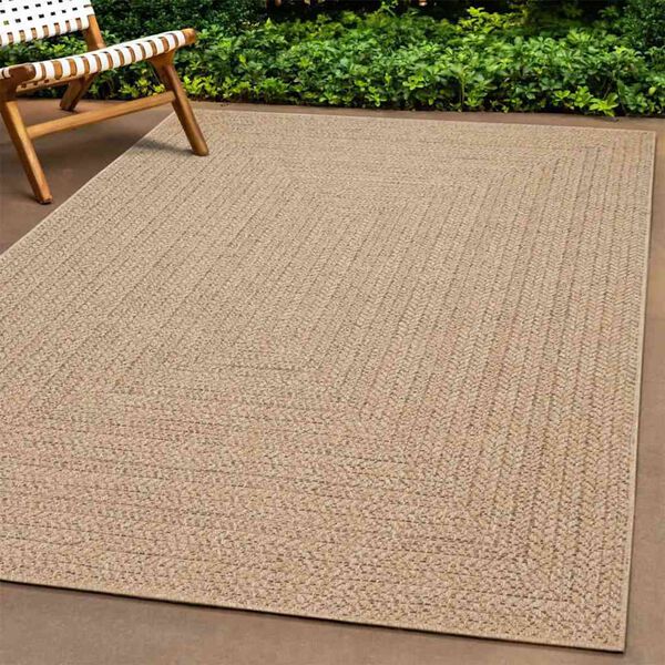 vidaXL Teppich ZIZUR 240x340 cm Jute-Optik Indoor und Outdoor