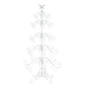 vidaXL Metall Weihnachtsbaum KUOPIO 150 cm Stahl White