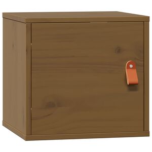 vidaXL Wandschrank Honigbraun 31,5x30x30 cm Massivholz Kiefer