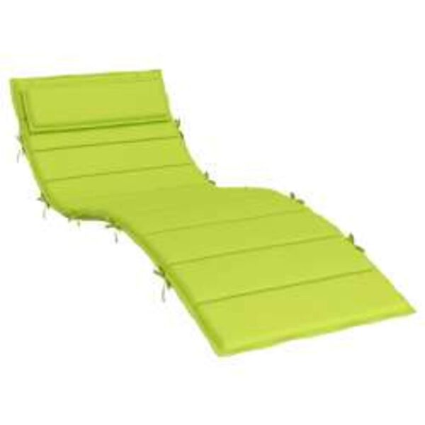vidaXL Sonnen-Lounger Kissen Gr&uuml;n 180 x 60 x 4 cm Oxford-Stoff