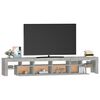 vidaXL TV-Schrank mit LED-Leuchten Betongrau 230x36,5x40 cm
