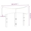 vidaXL Kopfteil 135 cm Massivholz Kiefer