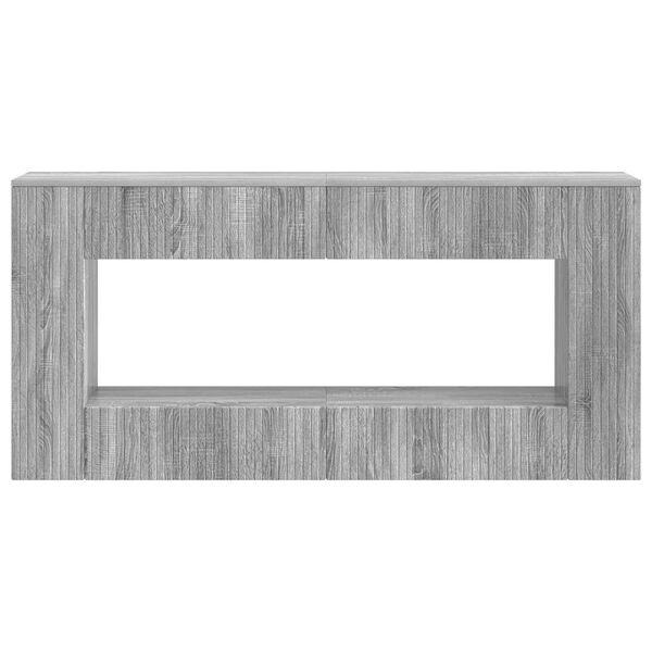 vidaXL Konsolentisch Graues Sonoma 155 x 29 x 74 cm Holzwerkstoff