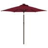 vidaXL Sonnenschirm mit Stahlmast Weinrot 225x225x212 cm