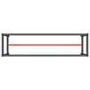 vidaXL Werkbankgestell Mattschwarz und Mattrot 190x50x79 cm Metall