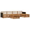 vidaXL Outdoor-Sofagarnitur 6 Stk. Natur Massivholz Akazie
