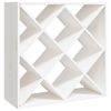 vidaXL Weinregal Wei&szlig; 62x25x62 cm Massivholz Kiefer