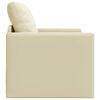 vidaXL Schlafsofa 60cm Creme Kunstleder