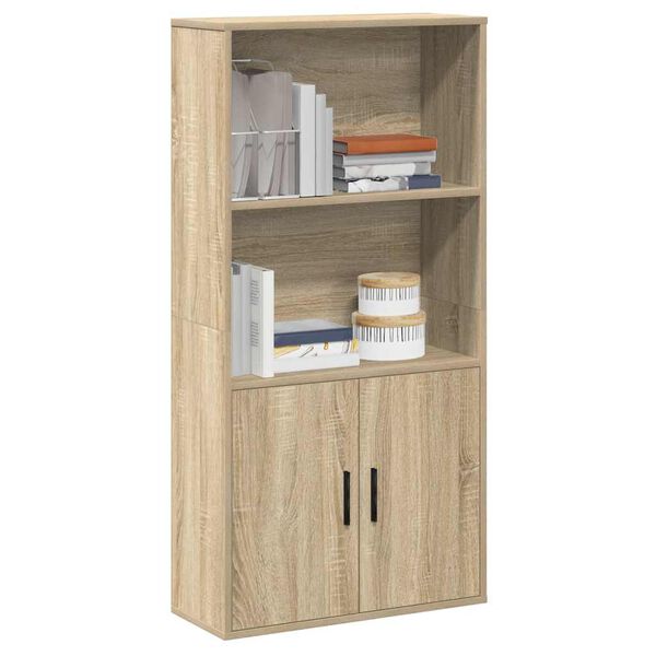 vidaXL B&uuml;cherregal Sonoma-Eiche 60x24x120 cm Holzwerkstoff