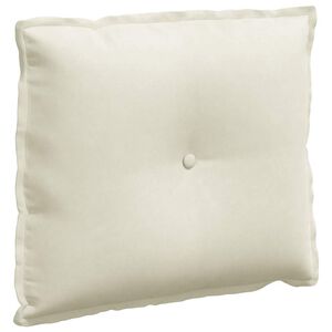 vidaXL R&uuml;ckenkissen Creme 60 x 50 cm Cordstoff