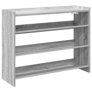 vidaXL Schuhregal Grau Sonoma 80x25x62 cm Holzwerkstoff