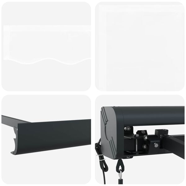 vidaXL Markise Wei&szlig; 350 x 250 x 165 cm Polyester und Aluminium