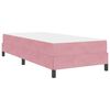 vidaXL Boxspringbett mit Matratze Rosa 80 x 200 cm Stoff