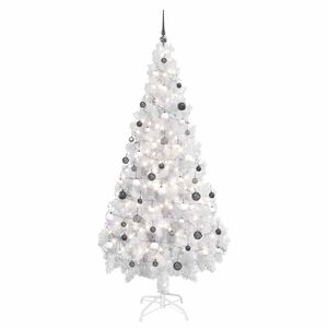vidaXL K&uuml;nstlicher Weihnachtsbaum Beleuchtung Kugeln 180cm 620 Zweige