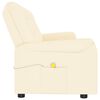 vidaXL 4-Sitzer Massagesessel Creme Kunstleder