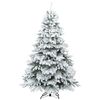 vidaXL K&uuml;nstlicher Weihnachtsbaum mit 300 LEDs Wei&szlig; 210 cm PE und PVC
