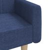 vidaXL Schlafsofa 2-Sitzer Blau Stoff