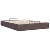 vidaXL Ottoman-Bett ohne Matratze Dunkelbraun 140x200 cm Stoff