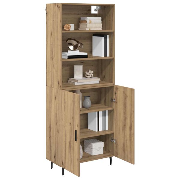 vidaXL Highboard Artisan-Eiche 69,5 x 34 x 180 cm