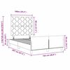vidaXL Boxspringbett mit Kopfteil Dunkelblau 100 x 200 cm Samt