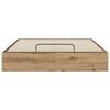 vidaXL Ottoman Bettgestell Artisan-Eiche 120 x 190 cm Holzwerkstoff